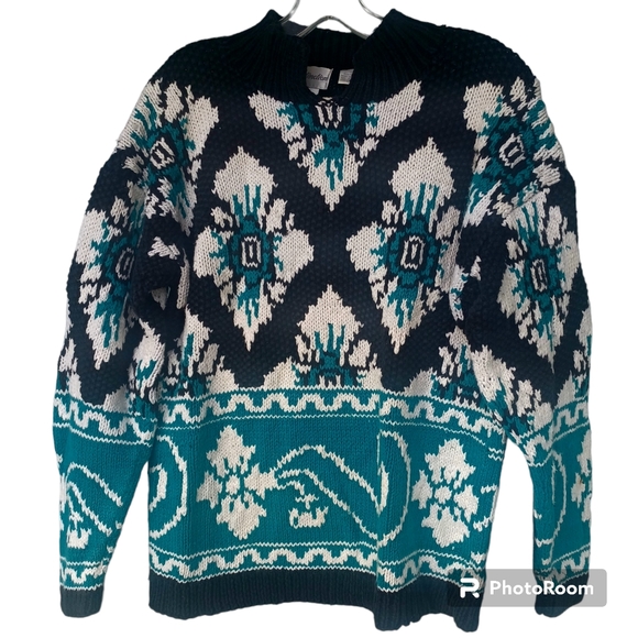 Distinction Vintage 90's Hand Knitted Pullover Sweater - Picture 6 of 6